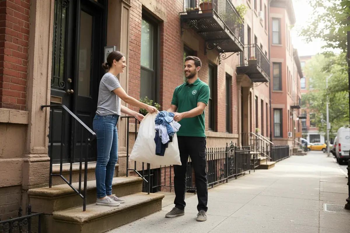 Laundry pickup and delivery service from Super Laundry Cincinnati