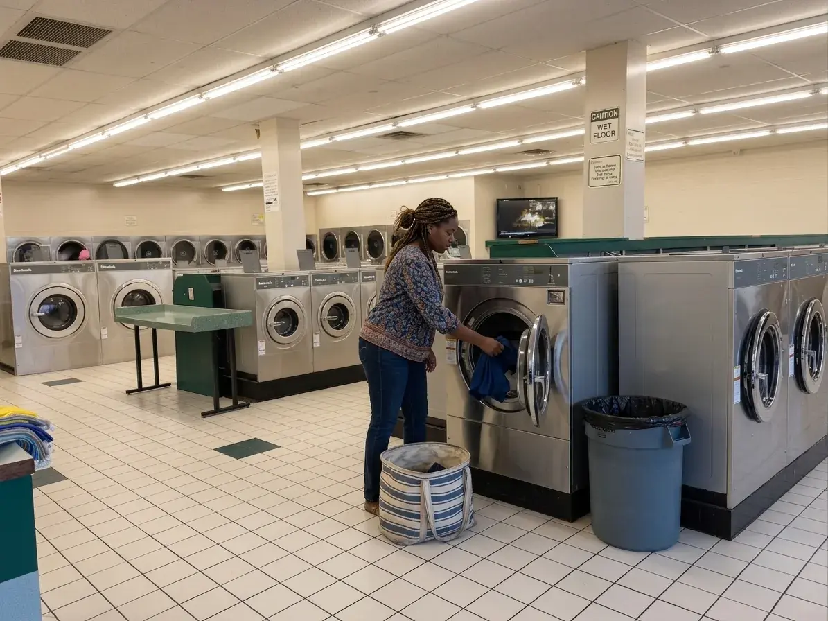 Self-service laundry at Super Laundry Springdale